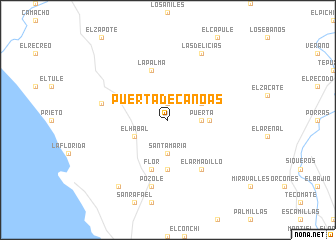 map of Puerta de Canoas
