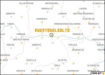 map of Puerta del Salto