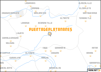 map of Puerta de Platanares