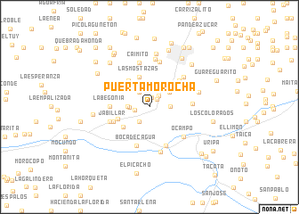 map of Puerta Morocha