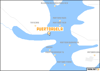 map of Puerto Adela