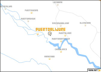 map of Puerto Alijure