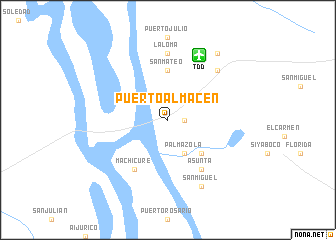 map of Puerto Almacén