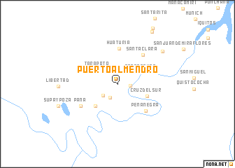 map of Puerto Almendro