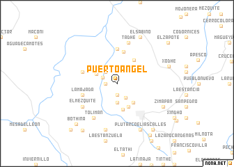 map of Puerto Ángel