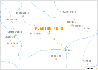 map of Puerto Arturo