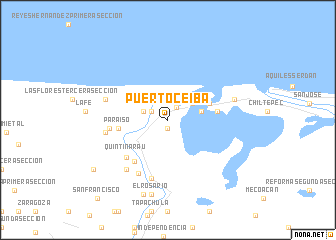 map of Puerto Ceiba