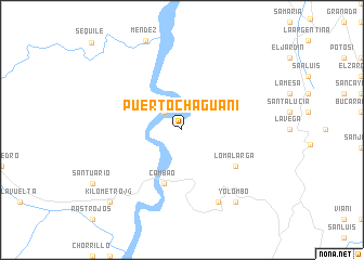 map of Puerto Chaguaní