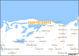 map of Puerto Cispatá