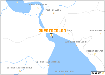 map of Puerto Colón
