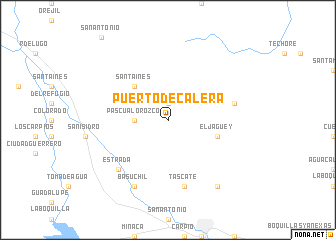 map of Puerto de Calera