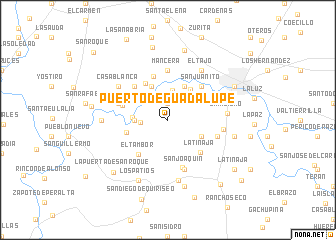 map of Puerto de Guadalupe