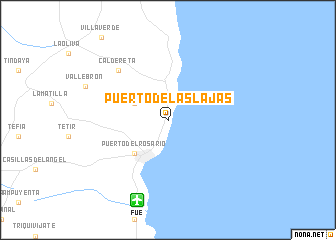 map of Puerto de las Lajas