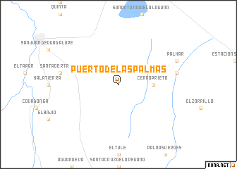 map of Puerto de las Palmas