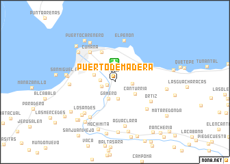map of Puerto de Madera
