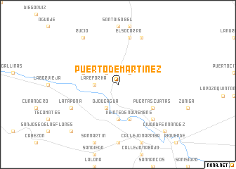map of Puerto de Martínez