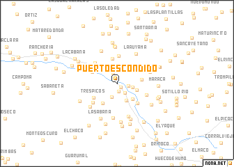 map of Puerto Escondido