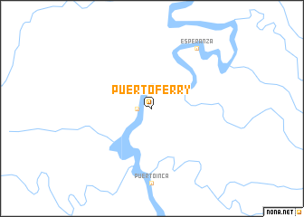 map of Puerto Ferry