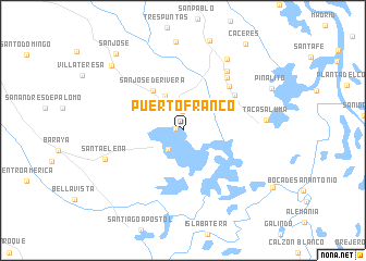 map of Puerto Franco