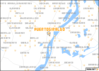 map of Puerto Giraldo