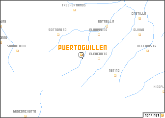 map of Puerto Guillén