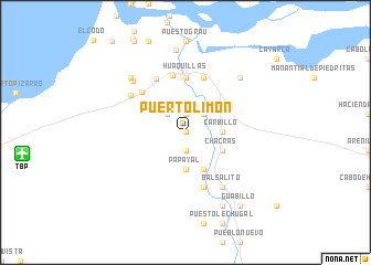 map of Puerto Limón