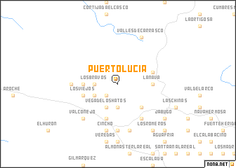 map of Puerto-Lucía