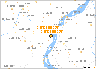map of Puerto Nare