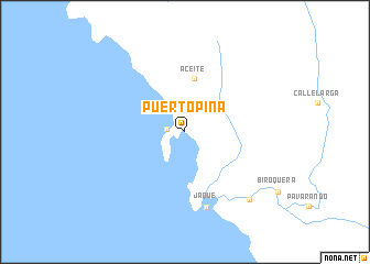 map of Puerto Piña