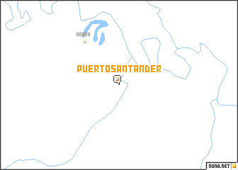 map of Puerto Santander