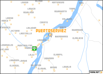 map of Puerto Serviez