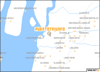 map of Puerto Triunfo