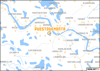 map of Puesto de Monta