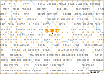 map of Pugeot