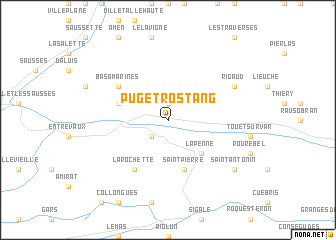 map of Puget-Rostang