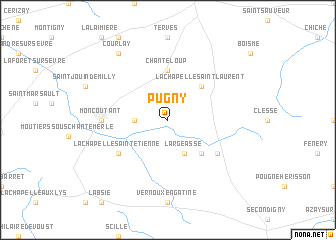 map of Pugny