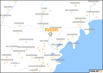map of Pugŏ-ri