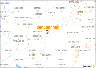 map of Pugwŏn-dong