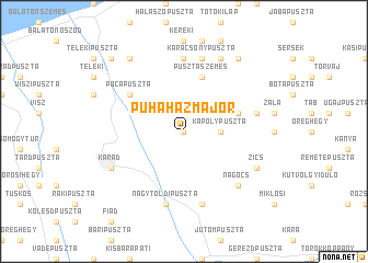 map of Puhaházmajor