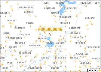 map of Puhŭng-dong