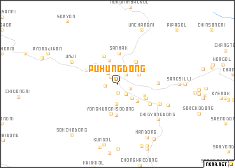 map of Puhŭng-dong