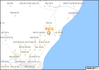 map of Puig