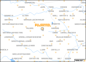 map of Pujarnol