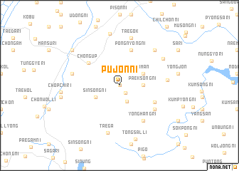 map of Pujŏn-ni