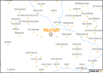 map of Pujyuni