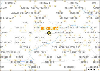 map of Pukawica