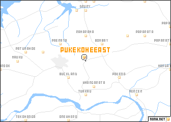 map of Pukekohe East