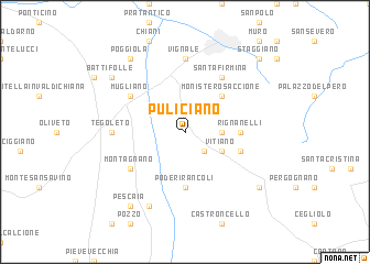 map of Puliciano