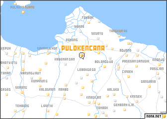 map of Pulokencana