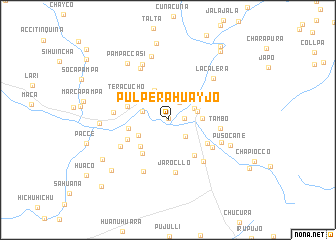 map of Pulpera Huayjo